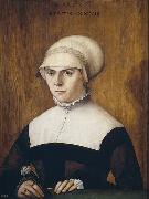 Christoph Amberger The wife of Jorg Zorer, at the age of 28 oil painting